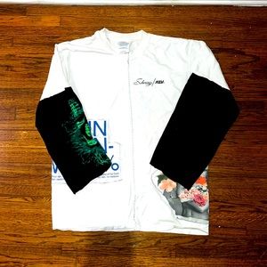 Upcycled t shirt long sleeve